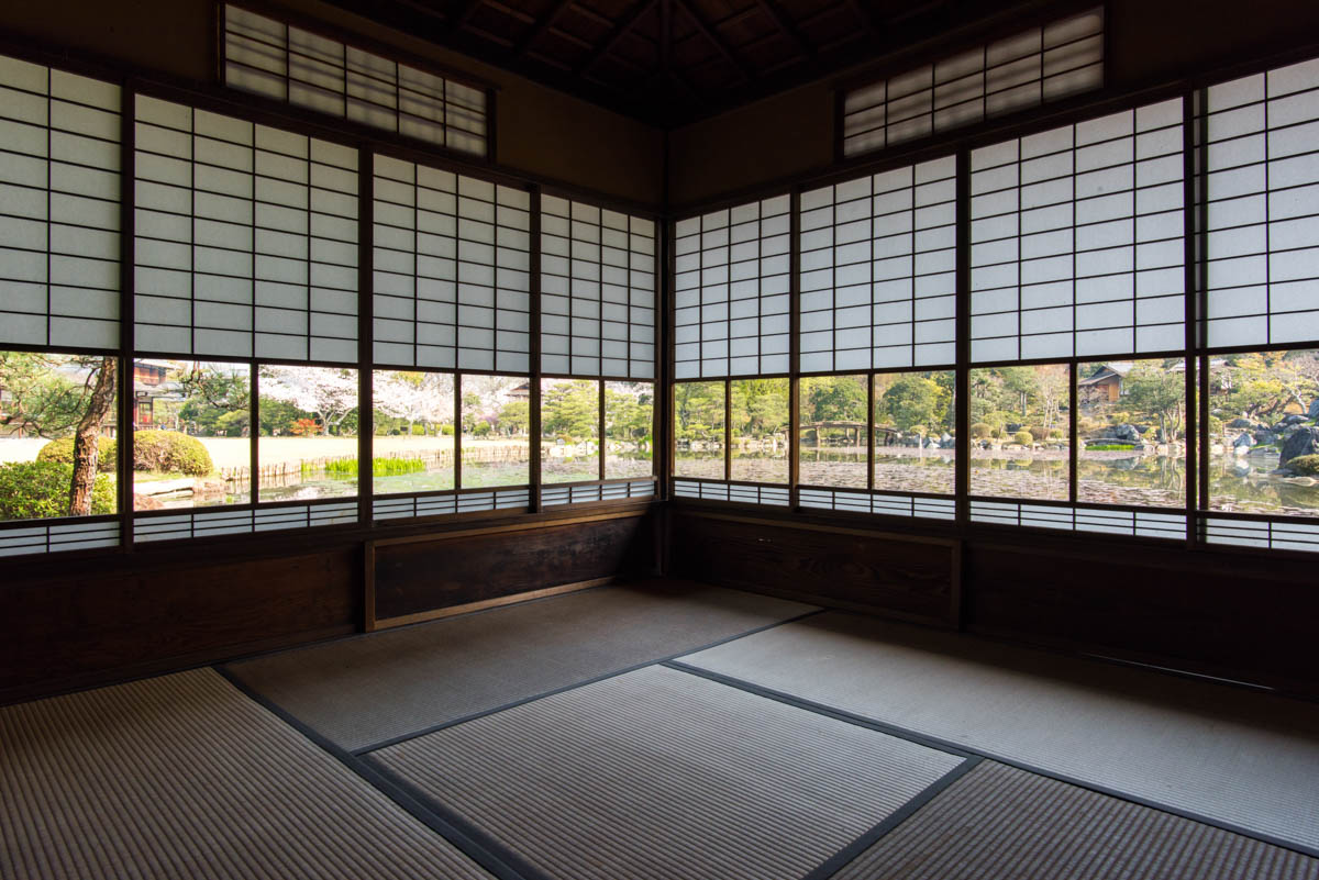 Scenery seen from Sochin-kyo Teahouse (usually closed to the public)