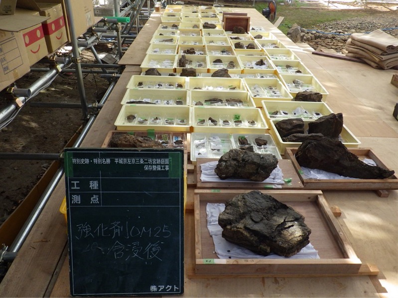 直射日光と雨水を避けて保管